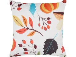 Cuscino decorativo VISCARIA Velluto 45 x 45 cm Multicolore Trama di piante