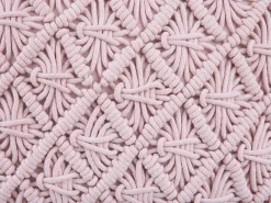 Cuscino decorativo YANIKLAR Cotone 40 x 40 cm Rosa Trama geometrica