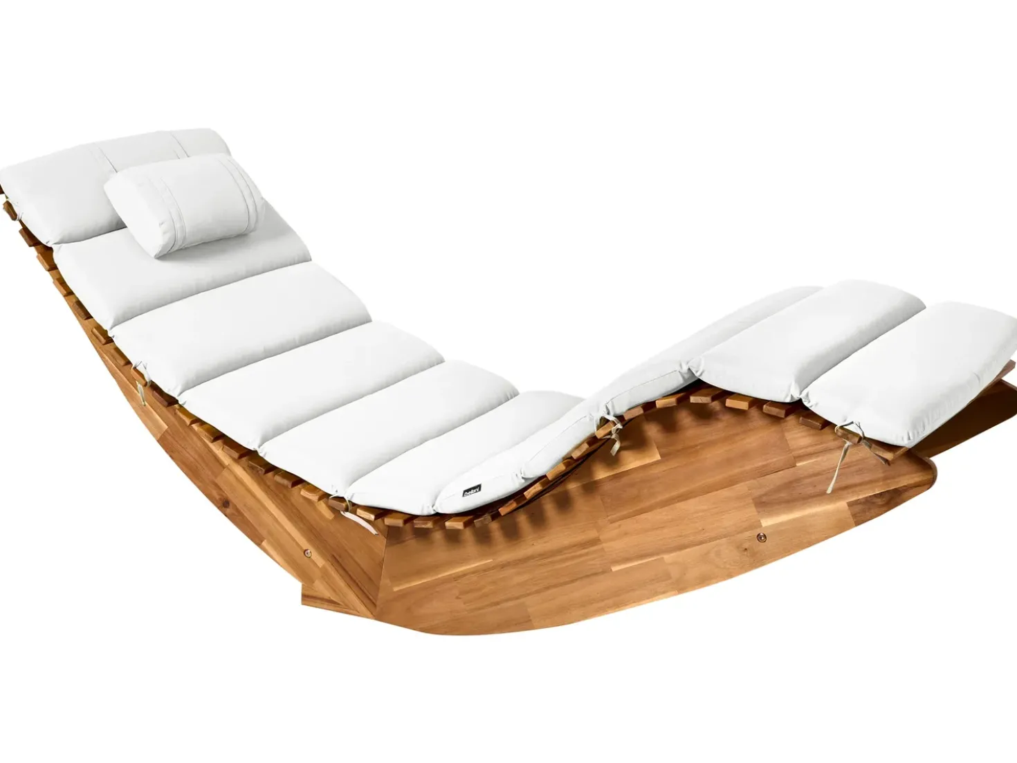 Cuscino per sdraio BRESCIA PREMIUM 180 x 60 cm Bianco sporco