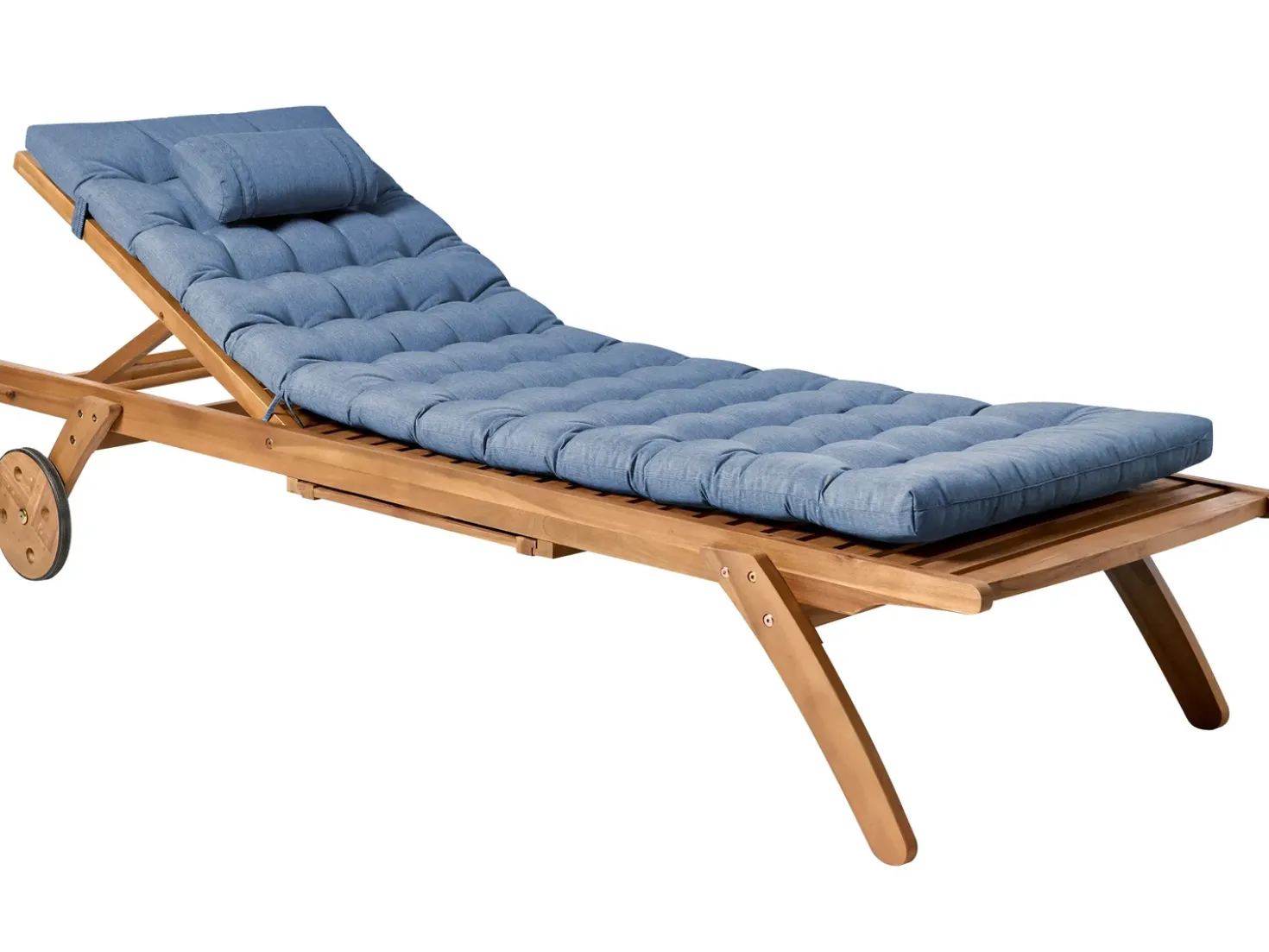 Cuscino per sdraio CESANA PREMIUM 192 x 56 cm Blu