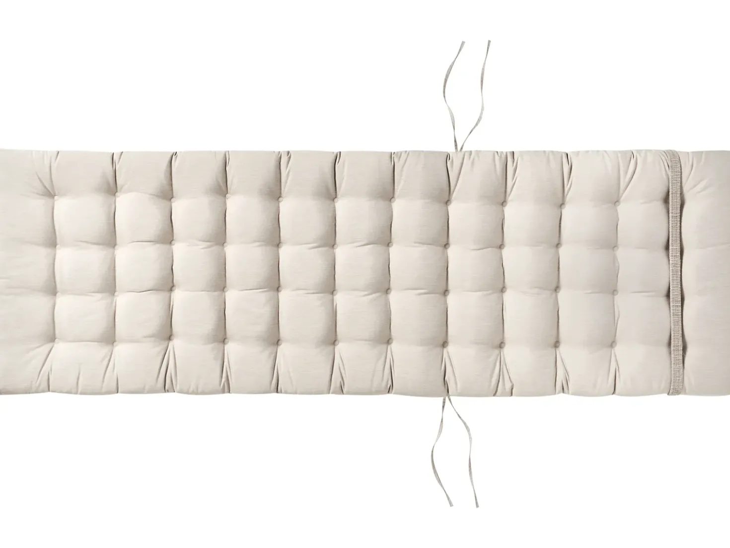 Cuscino per sdraio CESANA PREMIUM 192 x 56 cm Beige chiaro