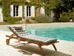 Cuscino per sdraio CESANA PREMIUM 192 x 56 cm Tortora