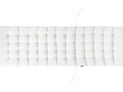 Cuscino per sdraio CESANA PREMIUM 192 x 56 cm Bianco sporco