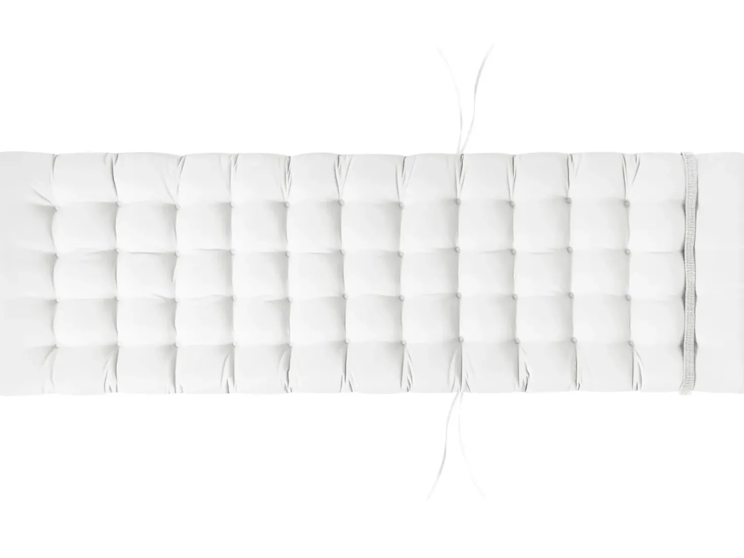 Cuscino per sdraio CESANA PREMIUM 192 x 56 cm Bianco sporco