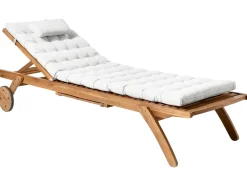Cuscino per sdraio CESANA PREMIUM 192 x 56 cm Bianco sporco