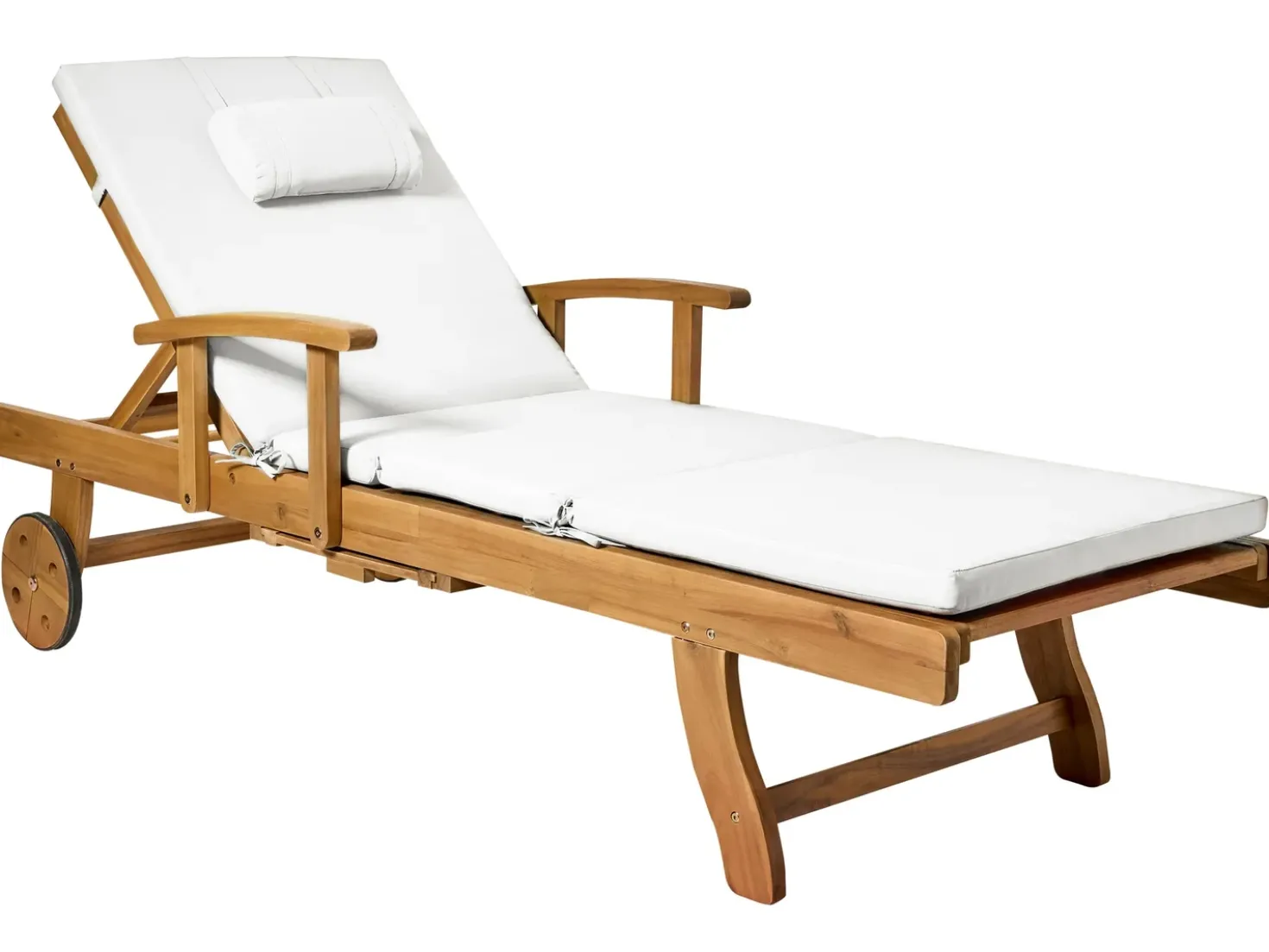 Cuscino per sdraio TOSCANA/JAVA/AMANTEA PREMIUM 189 x 58 cm Bianco sporco