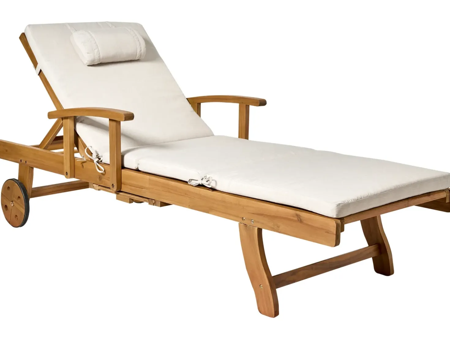 Cuscino per sdraio TOSCANA/JAVA/AMANTEA PREMIUM 189 x 58 cm Beige chiaro