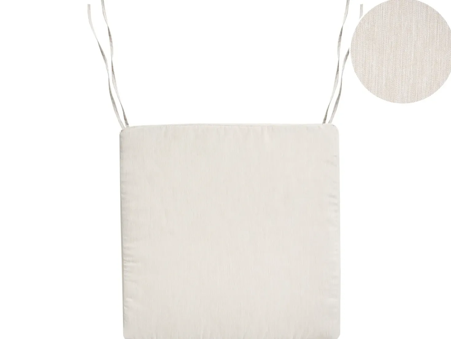 Cuscino per sedia SASSARI PREMIUM 46 x 46 cm Beige chiaro