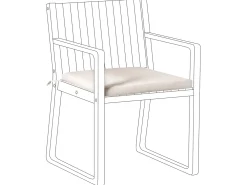 Cuscino per sedia SASSARI PREMIUM 46 x 46 cm Beige chiaro