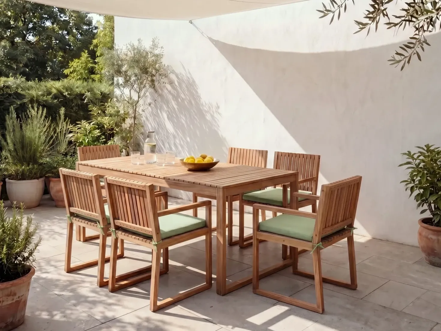Cuscino per sedia SASSARI PREMIUM 46 x 46 cm Verde chiaro