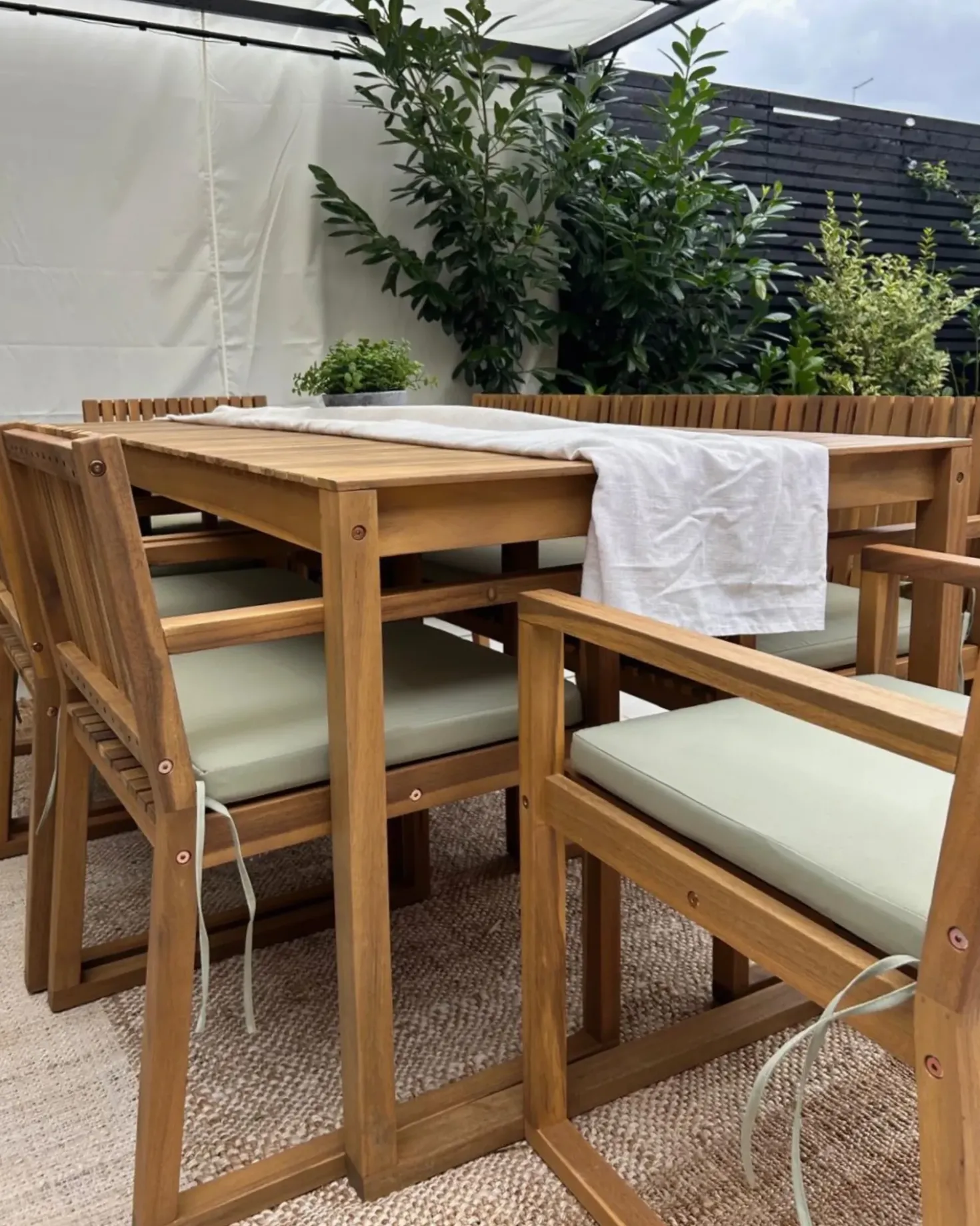 Cuscino per sedia SASSARI PREMIUM 46 x 46 cm Verde chiaro