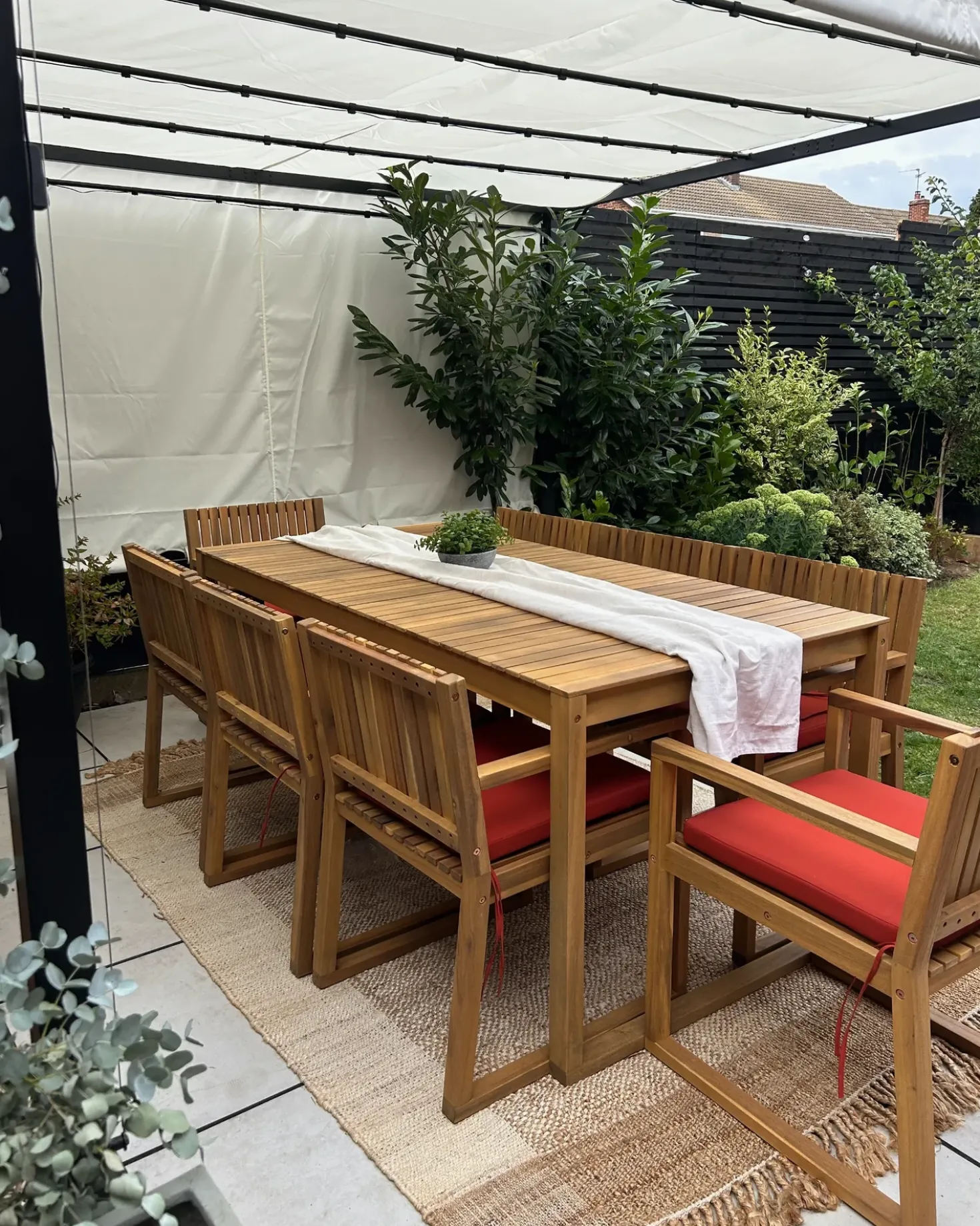 Cuscino per sedia SASSARI PREMIUM 46 x 46 cm Rosso