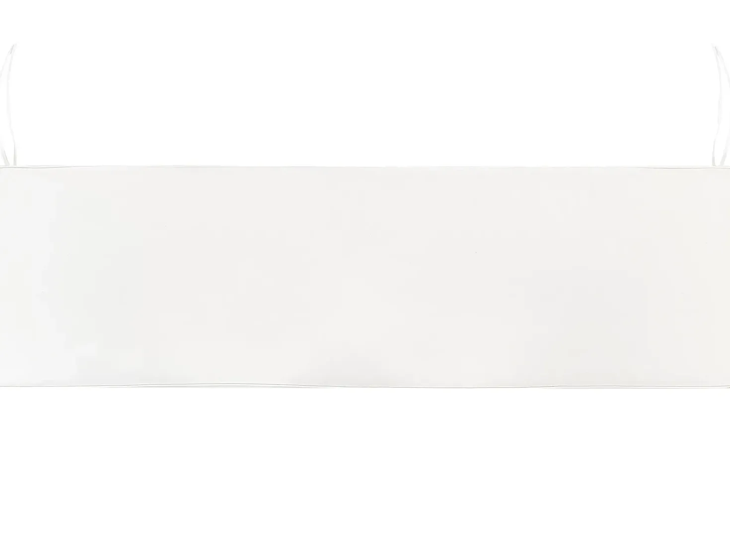 Cuscino per sedile a panca VIVARA 169 x 50 cm Bianco