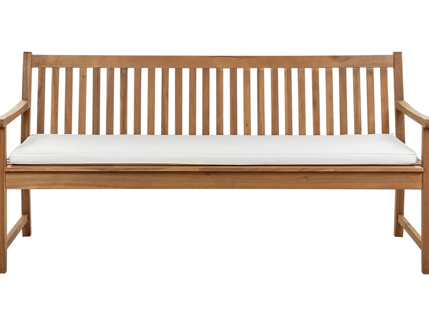Cuscino per sedile a panca VIVARA 169 x 50 cm Bianco