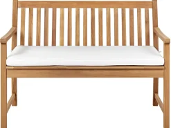 Cuscino per sedile a panca VIVARA 112 x 54 cm Bianco sporco