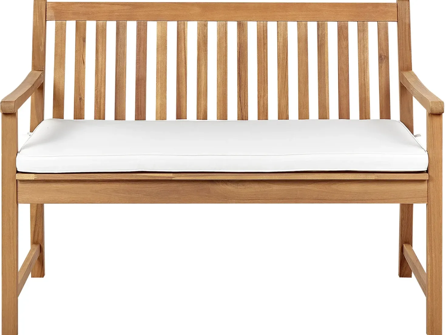 Cuscino per sedile a panca VIVARA 112 x 54 cm Bianco sporco