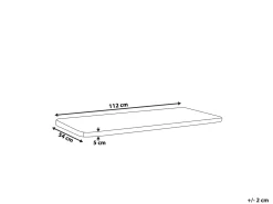 Cuscino per sedile a panca VIVARA 112 x 54 cm Blu marino