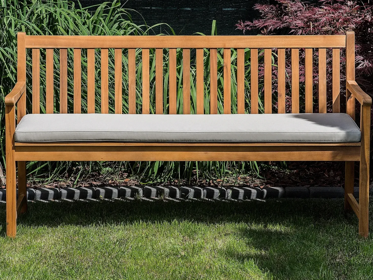 Cuscino per sedile a panca VIVARA 152 x 54 cm Beige