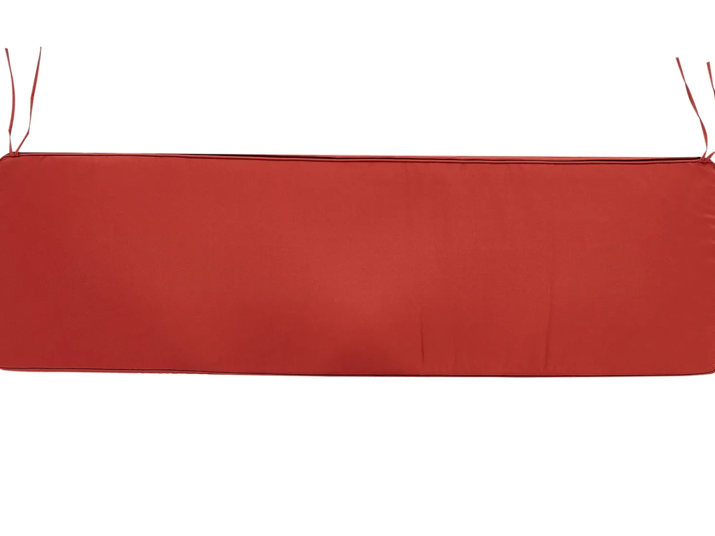 Cuscino per sedile a panca VIVARA 169 x 50 cm Rosso scuro