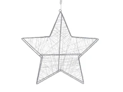 Decorazione da appendere all'aperto LED KURULA Stella 58 cm Argento