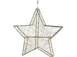 Decorazione da appendere all'aperto LED KURULA Stella 58 cm Argento