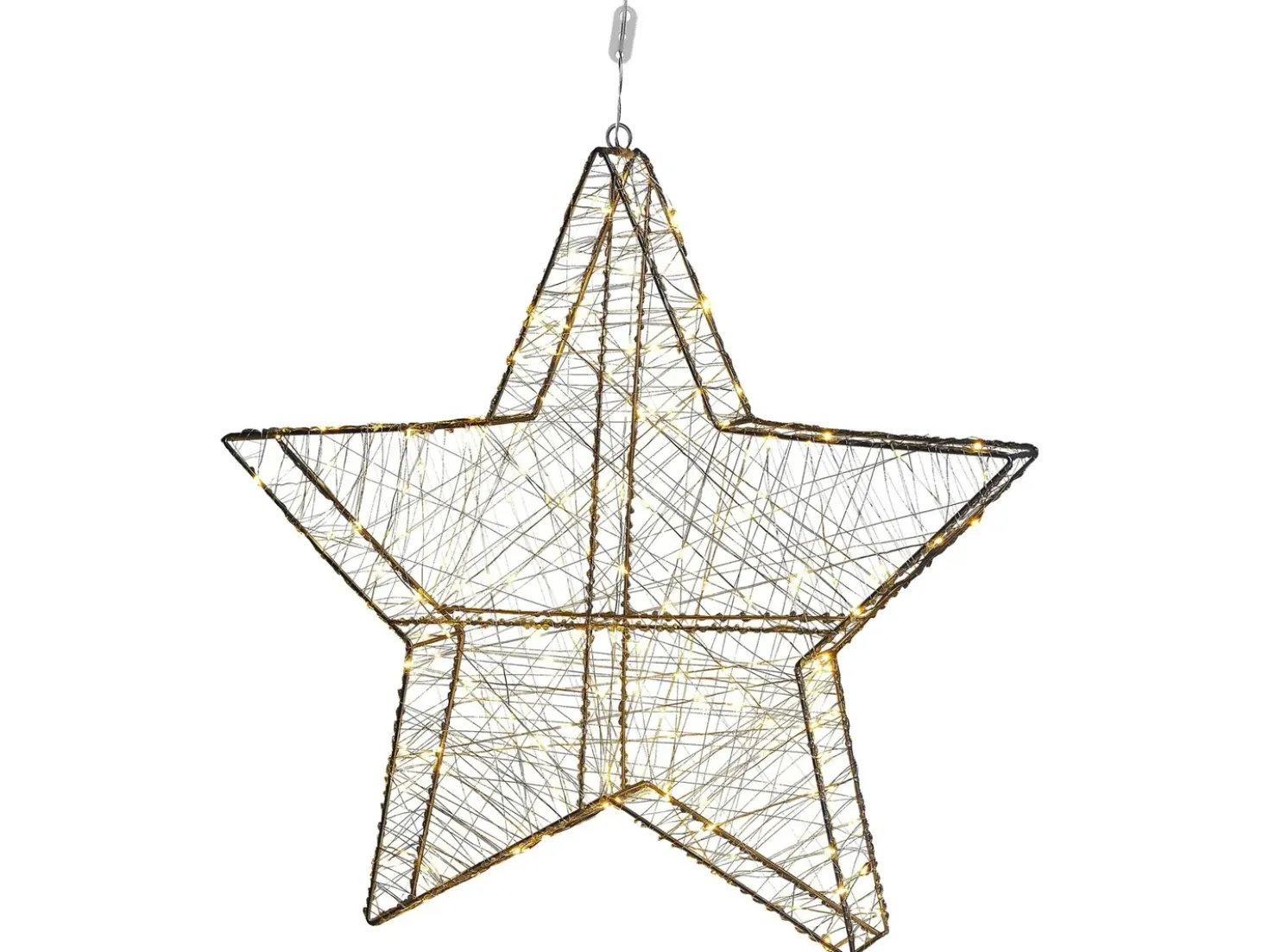 Decorazione da appendere all'aperto LED KURULA Stella 58 cm Argento
