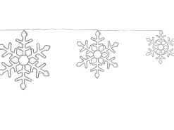 Decorazione da appendere all'aperto LED LOHELA Fiocco di neve 30/39/50 cm Argento
