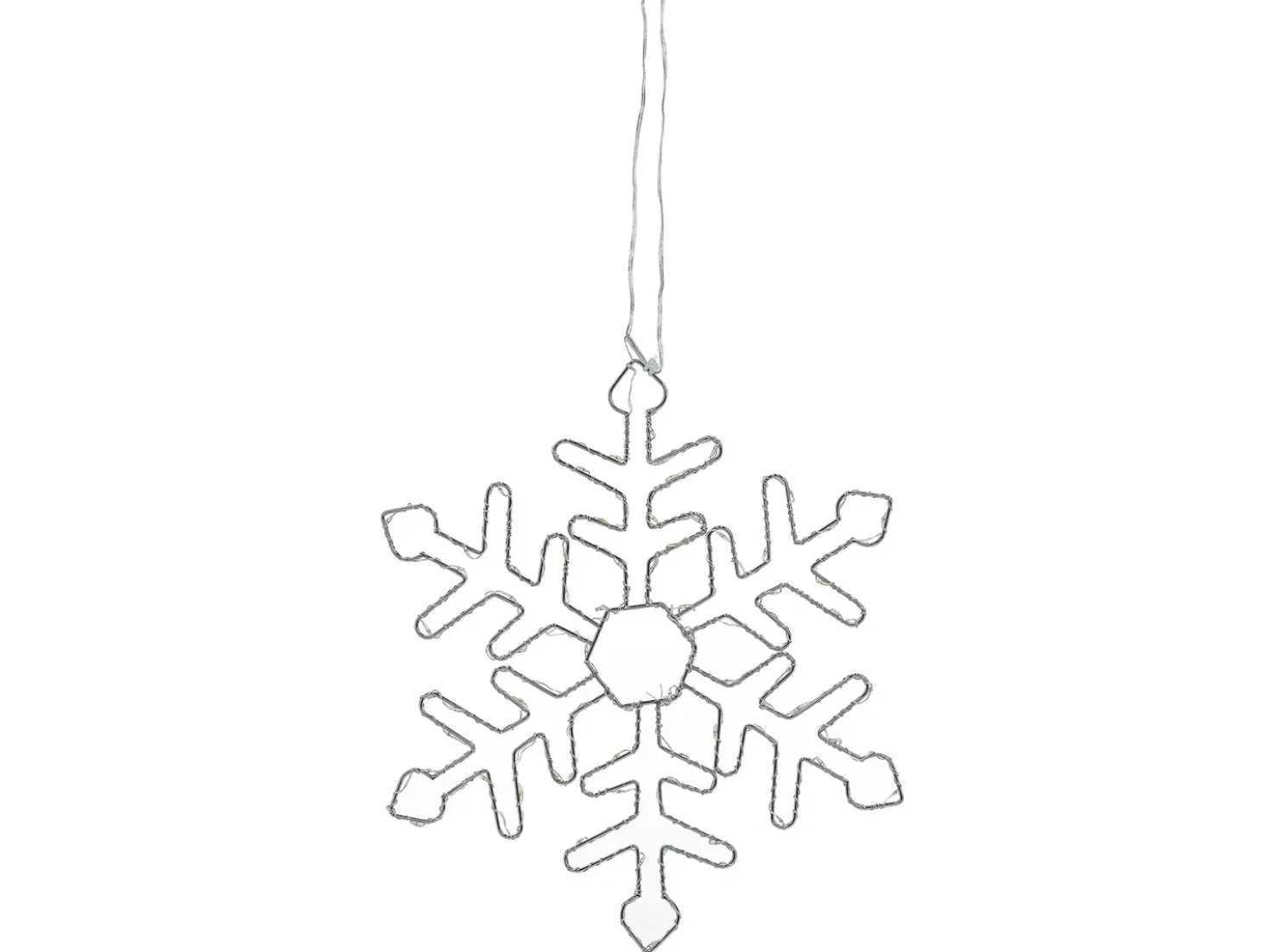 Decorazione da appendere all'aperto LED LOHELA Fiocco di neve 30/39/50 cm Argento