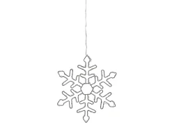 Decorazione da appendere all'aperto LED LOHELA Fiocco di neve 30/39/50 cm Argento