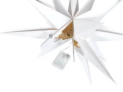 Decorazione da appendere LED BHAGIRATHI Stella 44 cm Bianco sporco