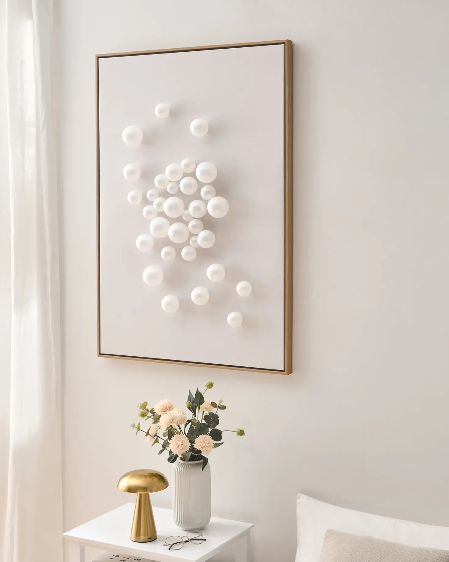 Decorazione da parete BANTRY 103 cm Bianco