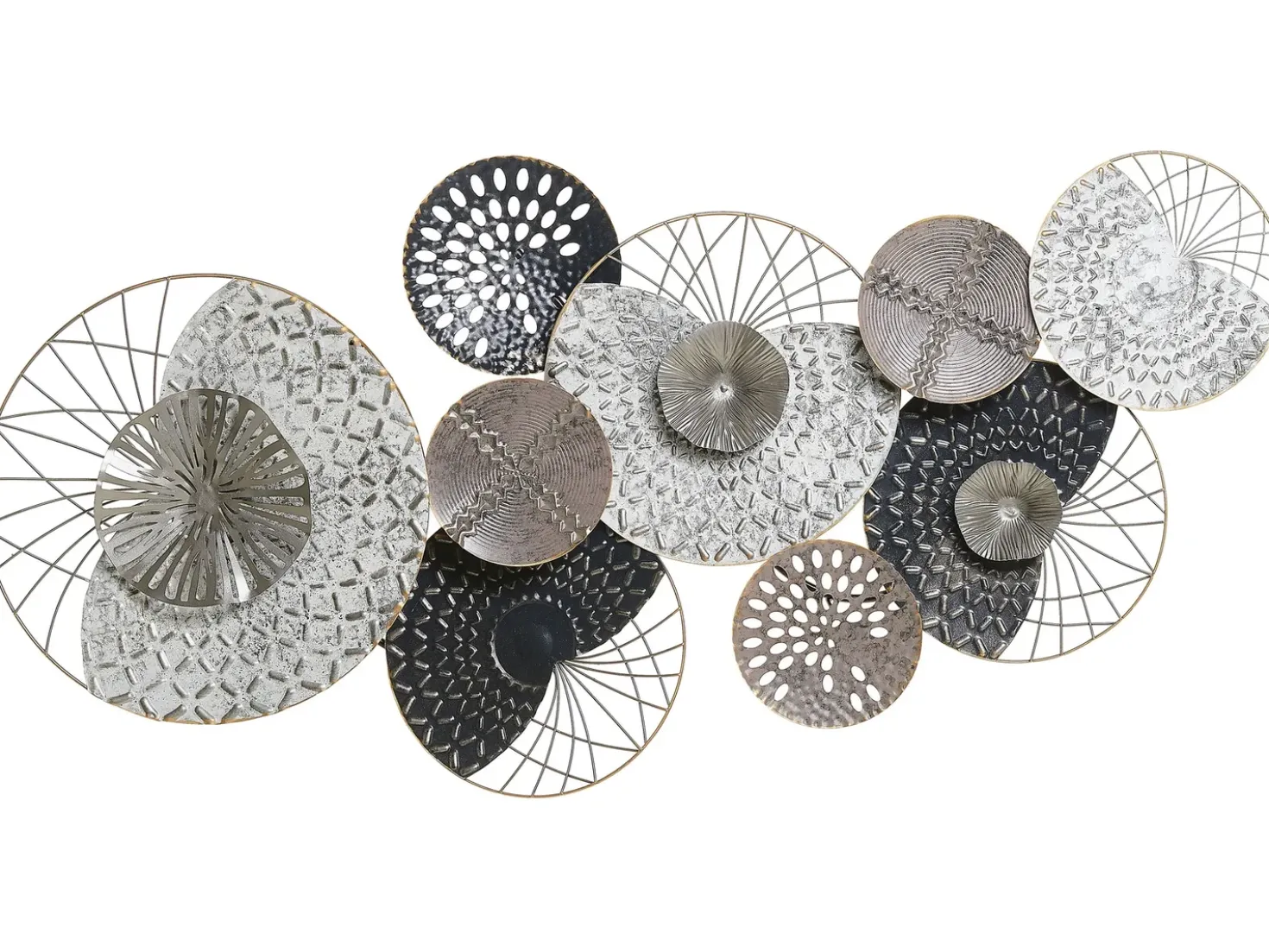 Decorazione da parete CESIUM Metallo 58 cm Argento