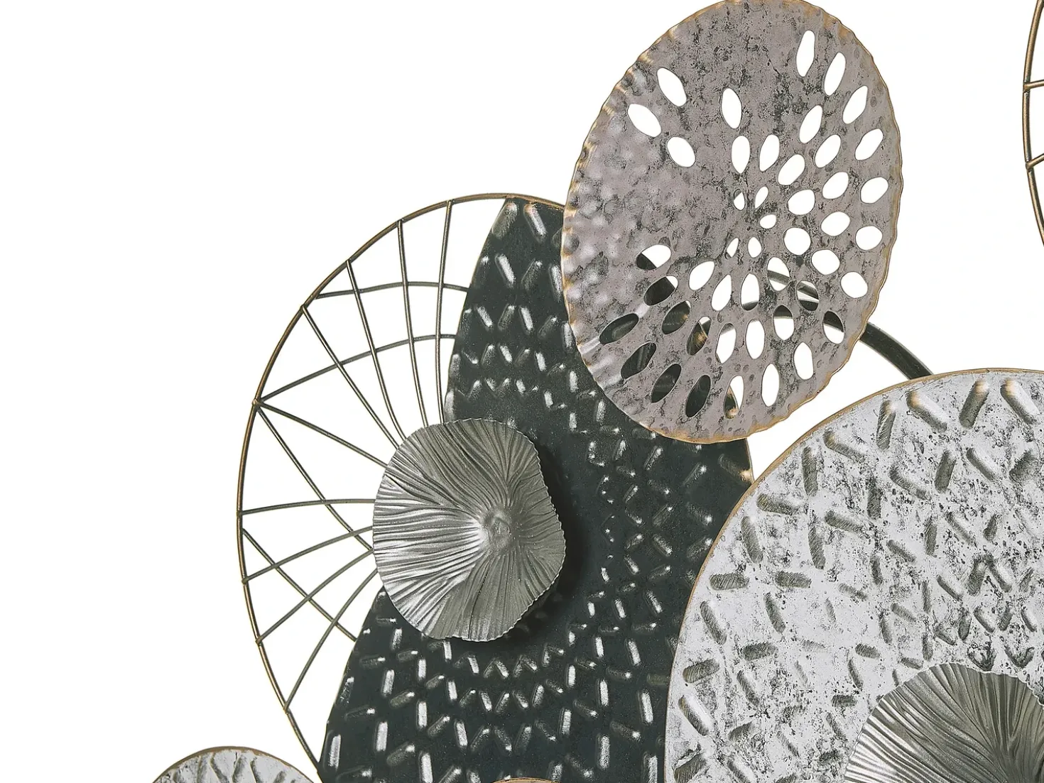 Decorazione da parete CESIUM Metallo 58 cm Argento