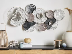 Decorazione da parete CESIUM Metallo 58 cm Argento