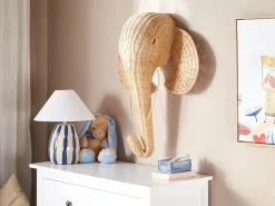 Decorazione da parete Elefante GRUNEY Rattan 83 cm Naturale