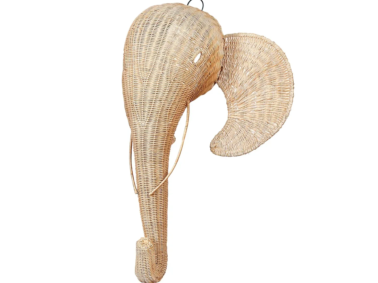 Decorazione da parete Elefante GRUNEY Rattan 83 cm Naturale
