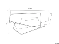 Decorazione da parete ENNIS Metallo 36 cm Marrone