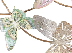 Decorazione da parete Farfalla GALLIUM Metallo 53 cm Multicolore