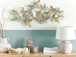 Decorazione da parete Farfalla GALLIUM Metallo 53 cm Multicolore