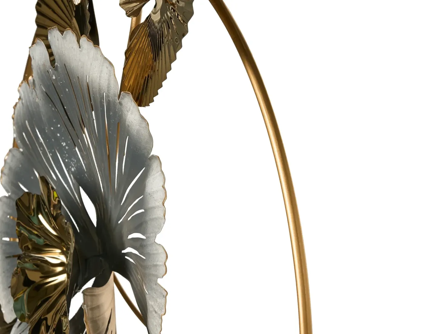 Decorazione da parete Fiore TERBIUM Metallo 56 cm Oro