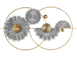 Decorazione da parete Fiore PROMETHIUM Metallo 51 cm Oro