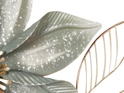 Decorazione da parete Fiore EUROPIUM Metallo 46 cm Oro
