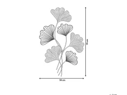 Decorazione da parete Fiore INDIUM Metallo 79 cm Oro