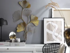 Decorazione da parete Fiore INDIUM Metallo 79 cm Oro