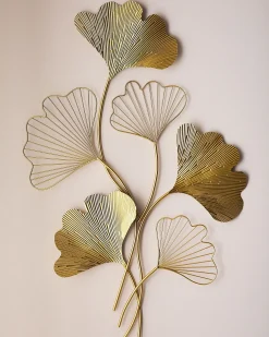 Decorazione da parete Fiore INDIUM Metallo 79 cm Oro