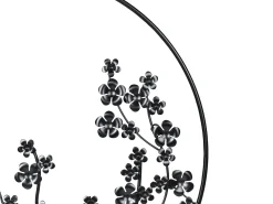 Decorazione da parete Fiore STRONTIUM Metallo 70 cm Nero