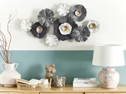 Decorazione da parete Fiore POTASSIUM Metallo 49 cm Grigio