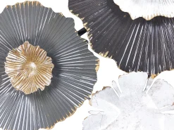 Decorazione da parete Fiore POTASSIUM Metallo 49 cm Grigio