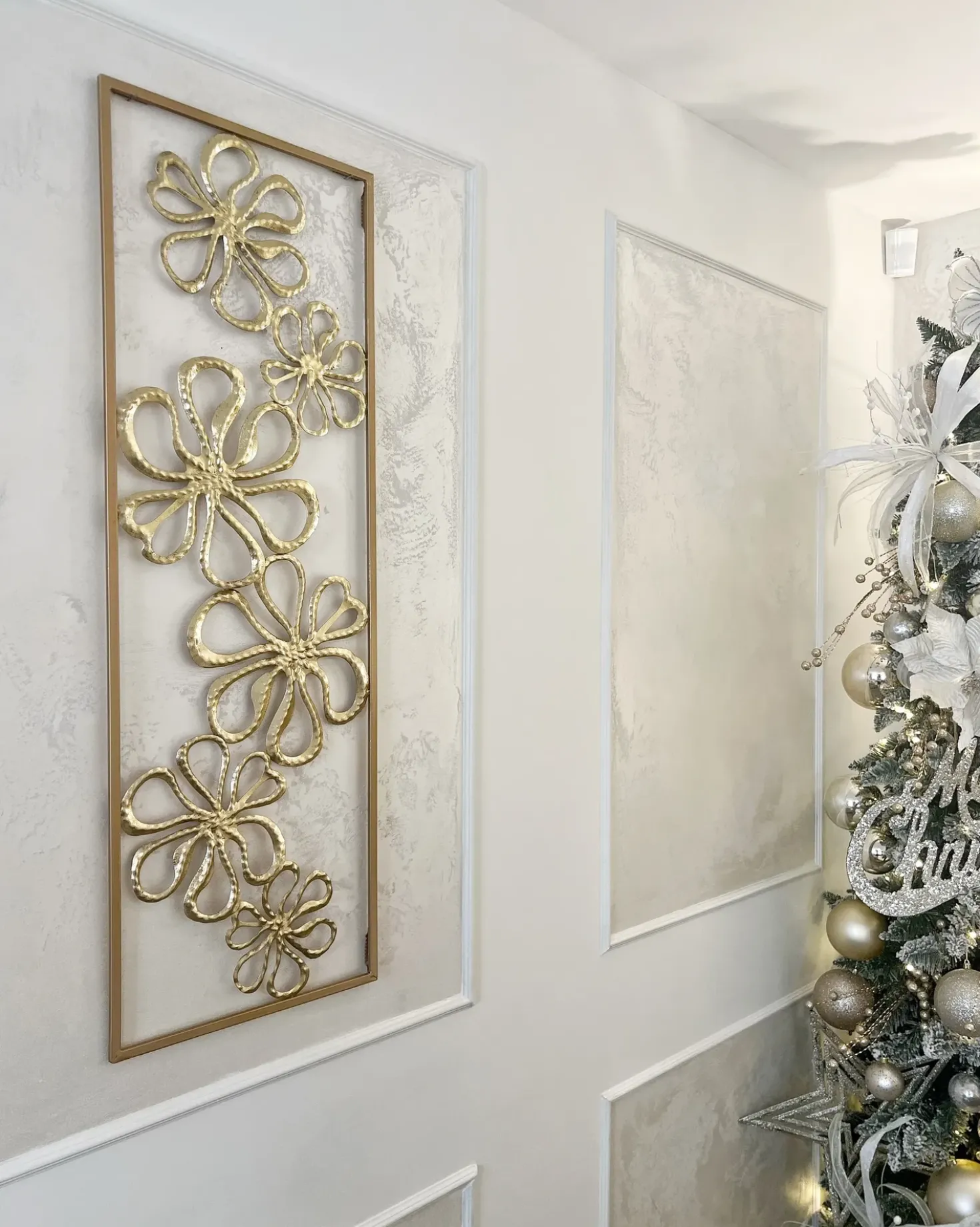 Decorazione da parete Fiore CERIUM Metallo 31 cm Oro
