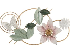 Decorazione da parete Fiore THORIUM Metallo 44 cm Multicolore